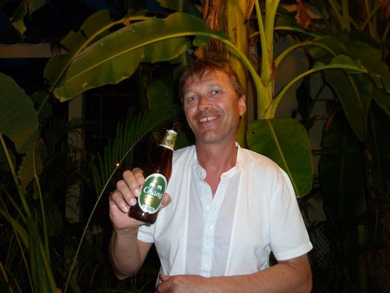 ein Chang auf unserer Terasse