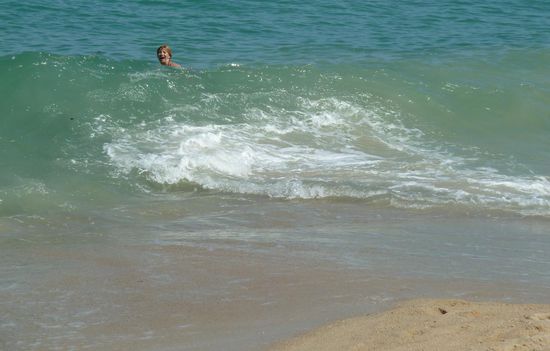 die Wellen machen Spass