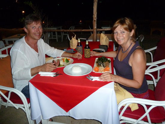 und das Essen im Cocoe Restaurant war ein Genuss