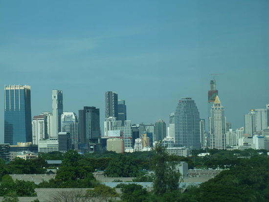 Ausblick von unserer Suite (ein kostenloses upgrade) im Hotel Ramada