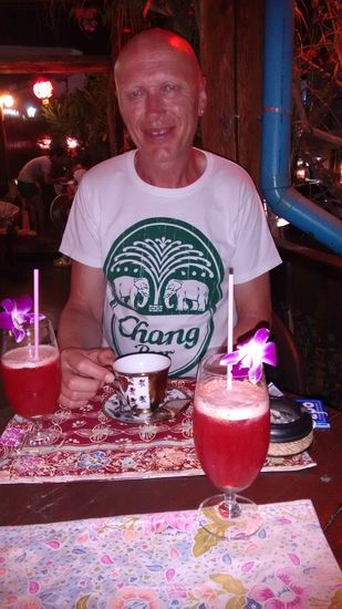 MaiThai als Dessert im sehr schönen Gecko Cabane - ein sehr gutes Restaurant mit französischem Besitzer - zum Empfehlen !!!