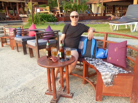 oder ein Bierchen - nein, zwei, da happy hour von 5 bis 8 p.m., da 1 + 1 grats