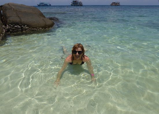 und glasklares Wasser