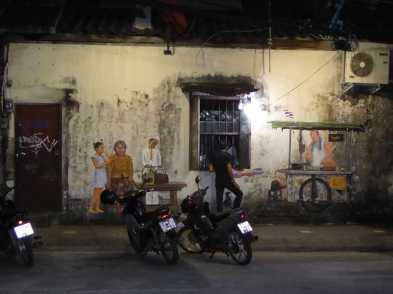 auch da findet man viele Graffitis, ähnlich wie in Georgetown