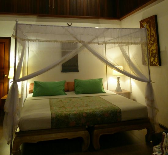 eines der größten Betten, in denen wir je geschlafen haben