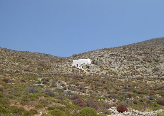 eine Kapelle gibt's überall - leider alle verschlossen (zur Freude von Manni - er hat ja mit mir schon Hunderte bei unserem ersten gemeinsamen Urlaub vor vielen Jahren in Rhodos besucht)