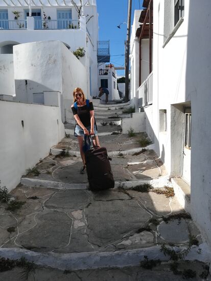 das hieß aber 300 Meter Trolly über Stufen schleppen !!!