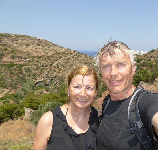 per pedes total verschwitzt nach Kastro unterwegs - natürlich pünktlich zur Mittagszeit und nicht auf direktem Weg