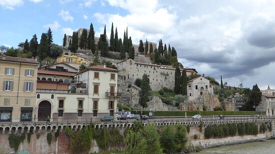 da hinauf habe ich es noch nie geschafft - Castel San Pietro - vielleicht im April 2021?