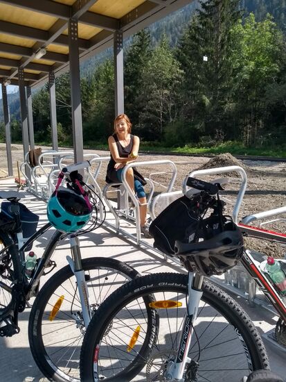 am Bahnhof Mittewald starteten wir unsere Tour