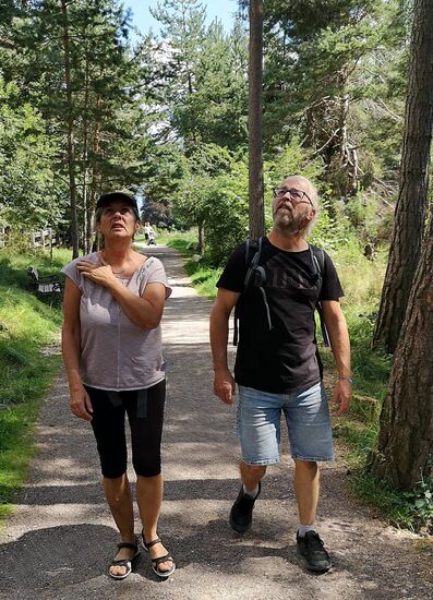 es gab immer etwas zu bestaunen - oben und ....