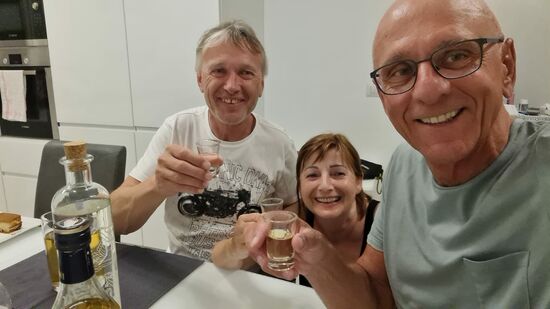Danke, Peter, fein war's bei dir und bis bald Zuhause!