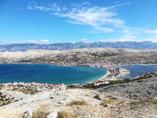 Blick auf die Hauptstadt Pag