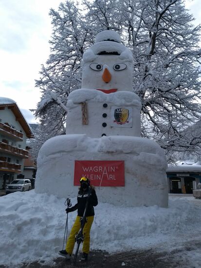 warten auf den Skibus