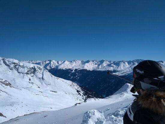 Blick auf das Skigebiet See
