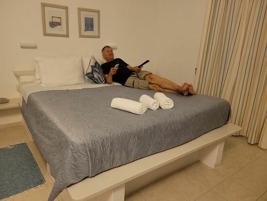im Bett hätte ein Riese platz