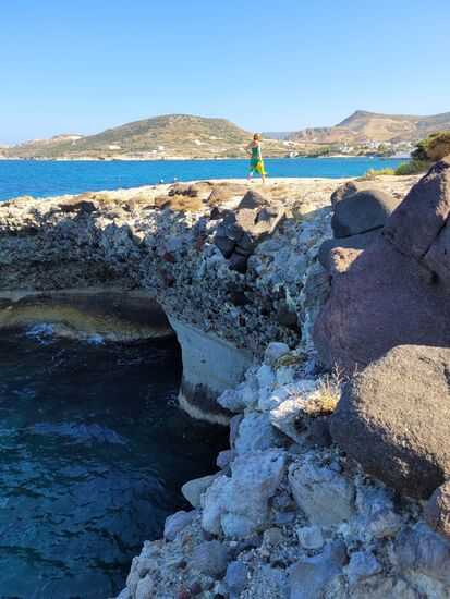 am Cape Pelekouda am nördlichen Ende der Bucht von Apollonia ...