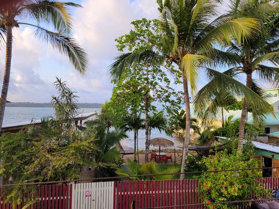 Aussicht von der Terasse unseres B&amp;Bs.