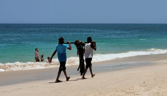Fischer am Cacique Beach