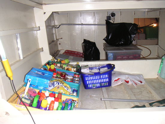 Blick in den Schiffsbauch