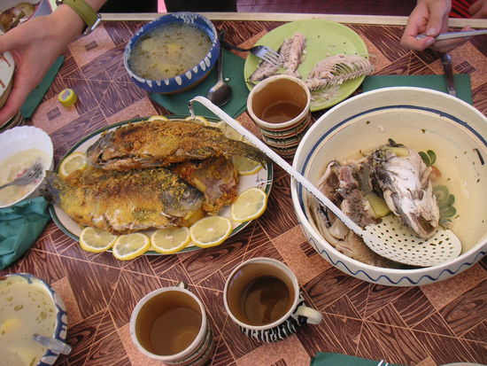 Mittagessen an Bord der Chettusa