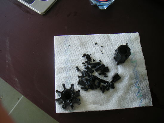 Gut, dass wir einen Ersatzimpeller haben.