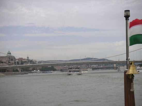 Hier herrscht reger Schiffsverkehr von allen Seiten und die Paradiso kämpft sich durch die Wellen.