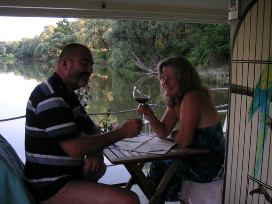 Achterdeck mit Aussicht