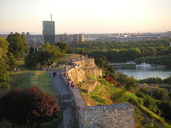 ...die im Abendsonnenschein genossen werden