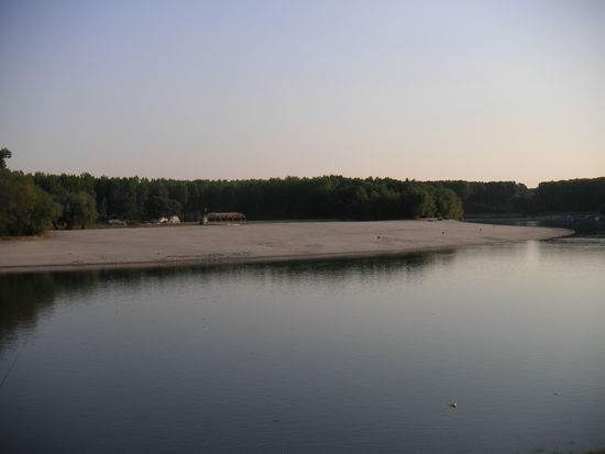 Der Gemeindestrand war nur am Abend leer