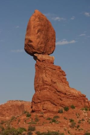 Balanced Rock am späten Nachmittag