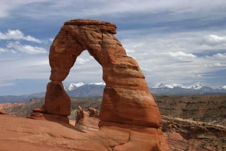 Delicate Arch am frühen Nachmittag