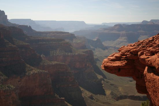 Grand Canyon vom South Kaibab Trail aus gesehen