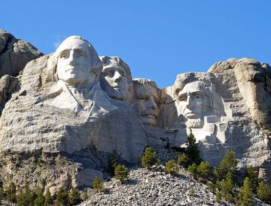 li.n.re.:
Washington, Jefferson, Roosevelt, Lincoln