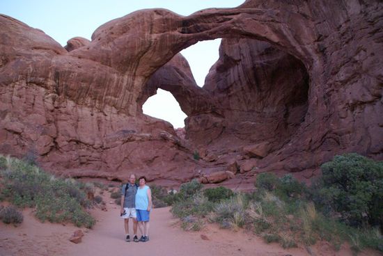 Morgens am Double Arch