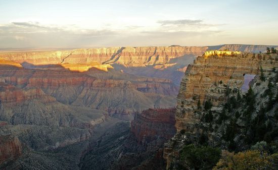 Der Grand Canyon bei Sonnenuntergang
