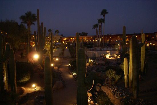 Abendstimmung im Resort