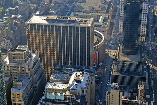 Blick auf den Madison Square Garden