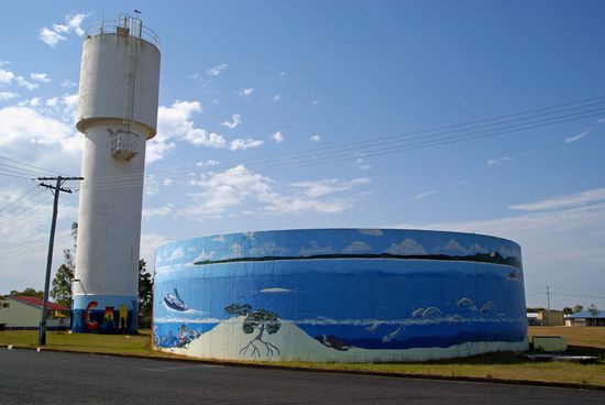 Wasserreservoir in Tin Can Bay