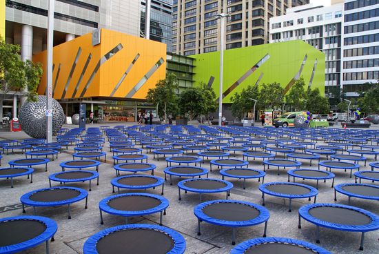 durch die Innenstadt hüpfen...