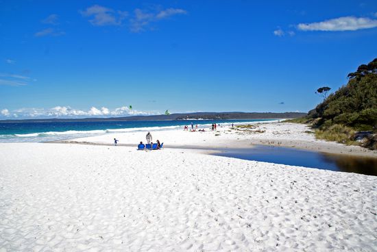 Hier soll er sein, der weißeste Sand der Welt