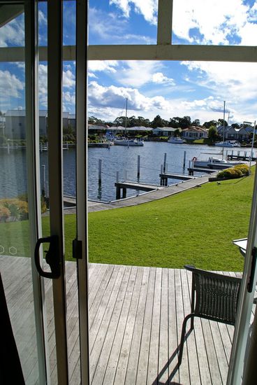 Blick aus unserem Bungalow