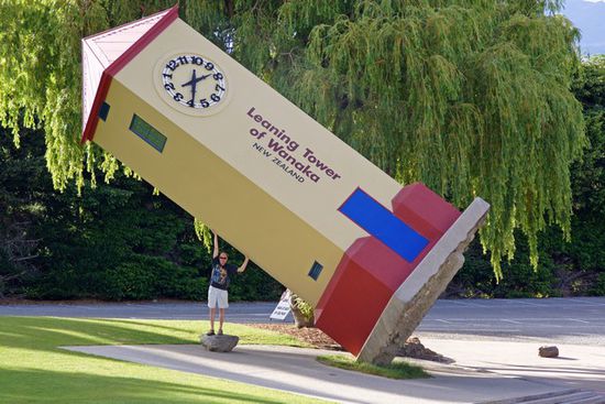 Leider musste ich Kay in Wanaka zurücklassen, denn sonst wäre doch der Turm umgefallen !!!!