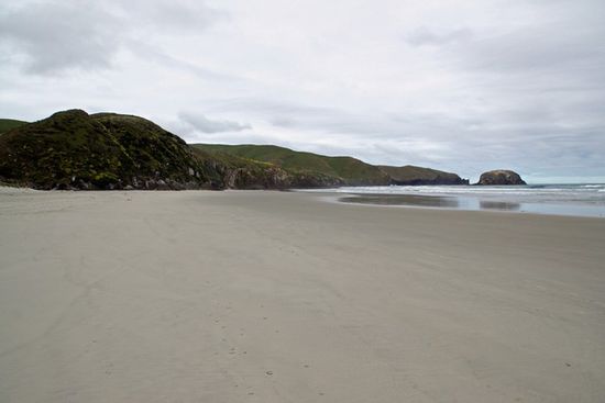 wieder einmal allein an einem Strand....