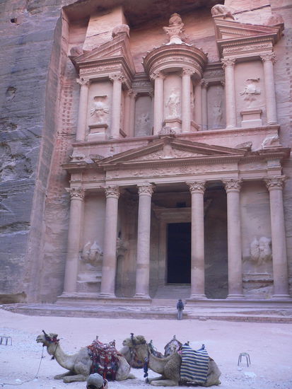 das "Schatzhaus" abends, nachdem alle Touristen gegangen sind
