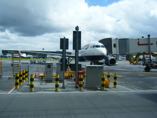 Meine BA-Maschine nach der Landung in London-Heathrow