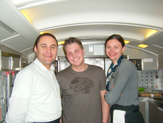 Meine Crew David und Dringa.