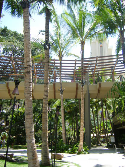 Und der Innenhof des Palmen-Shopping-Centre