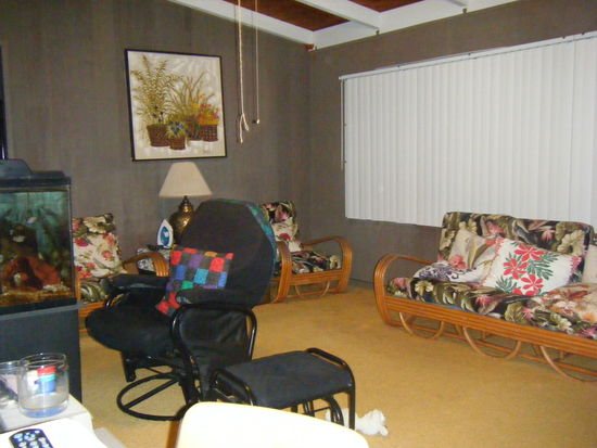 das wohnzimmer meiner gastfamilie