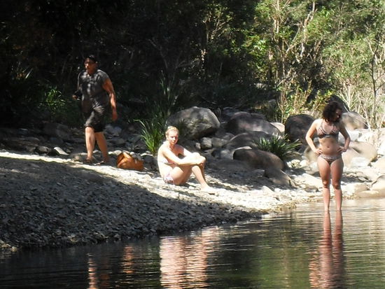 kaltes Bad am Morgen